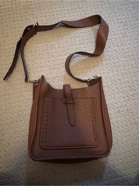 Rebecca Minkoff Brown Leather Crossbody Bag with Front Pocket